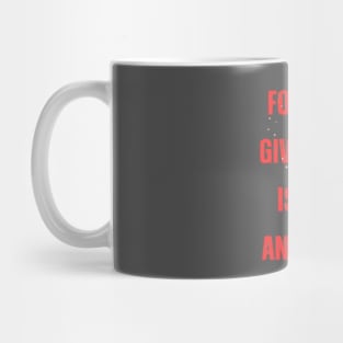 for me giving up is not an option Mug